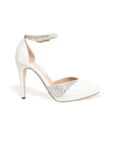 GINEVRA PERLATO BIANCO TACCO 100